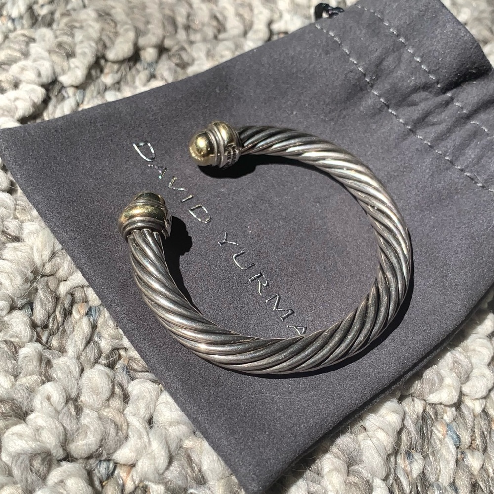 David Yurman Classic Cable Bracelet - 7mm 925 & 14k